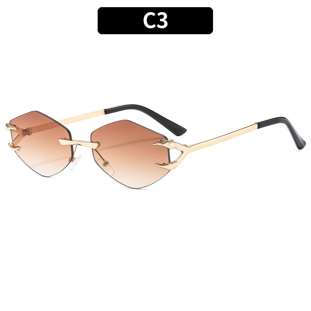 High-Style Angular Shield Sunglasses