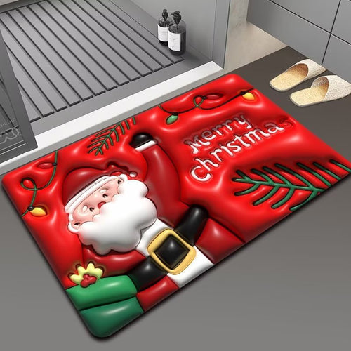 Christmas Themed Floor Mat Bowlift