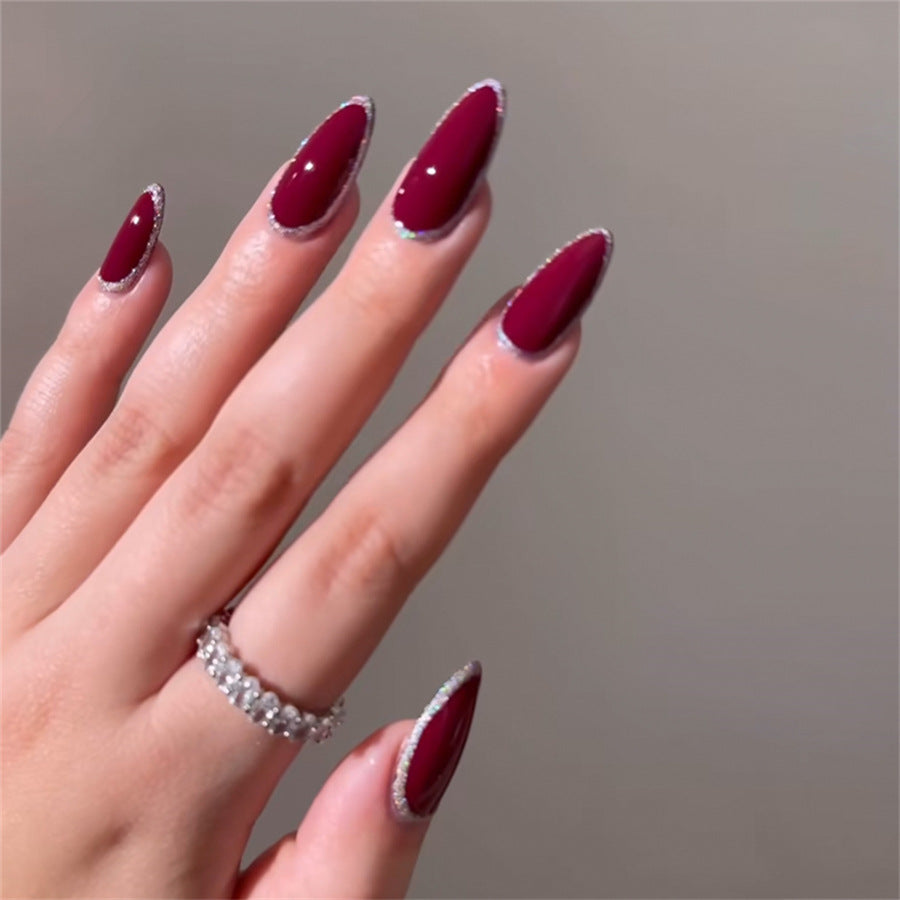 Elegant Heart-Designed Press-On Nail Tips Bowlift