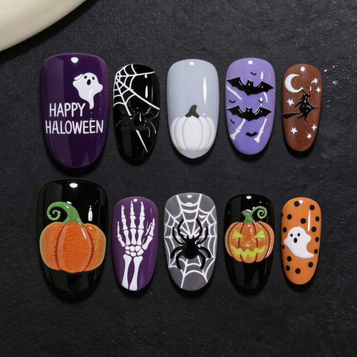Halloween-Themed Nail Art Set Bowlift