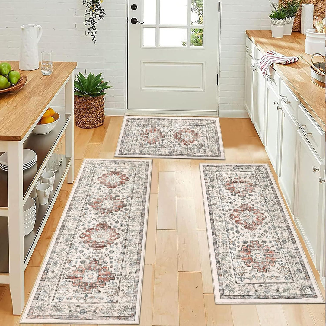 Vintage-Inspired Kitchen Runner Mat