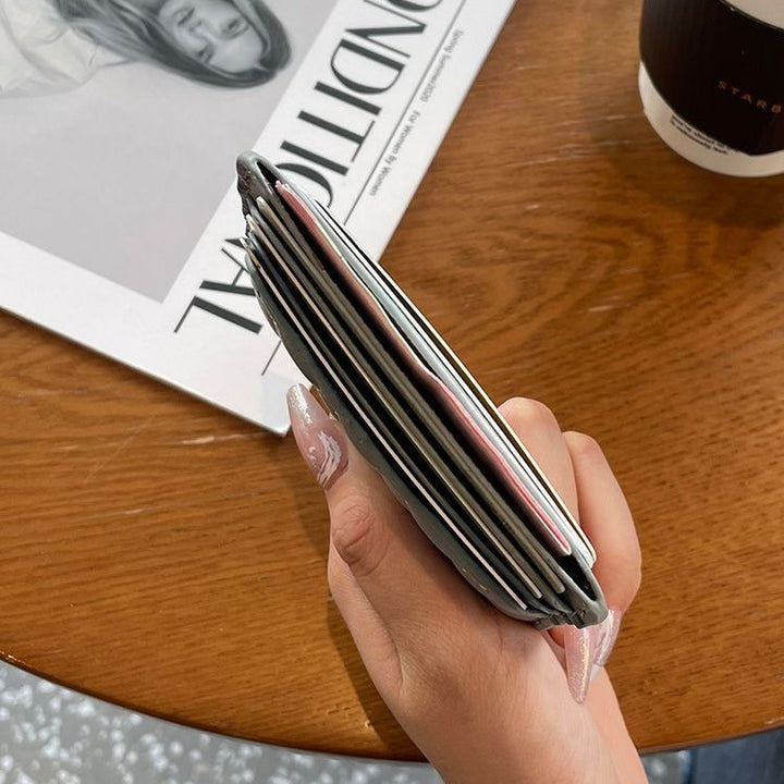 Quilted Leather Card Holder Bowlift