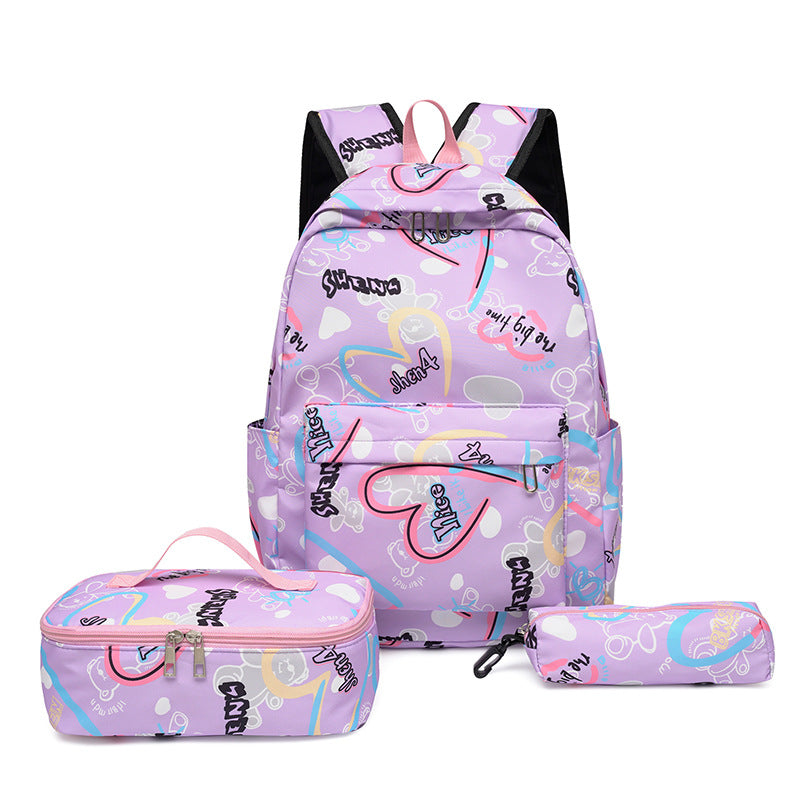 Backpack set with insulated lunch box and pencil case Bowlift