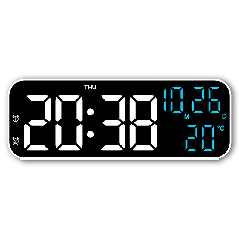 Digital Alarm Clock with Large LED Display and Weather Function Bowlift