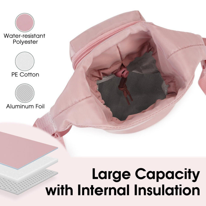 Practical cooler bag with detachable carrying strap Bowlift