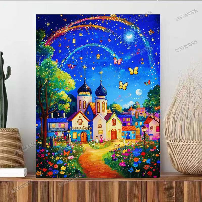 Fantasy Landscape Canvas Art Print Bowlift