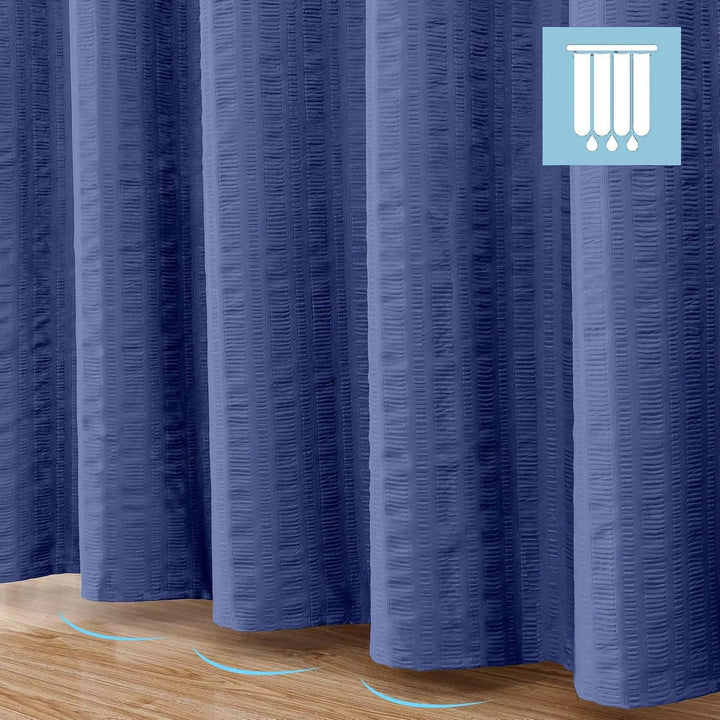Premium Textured Shower Curtain Bowlift