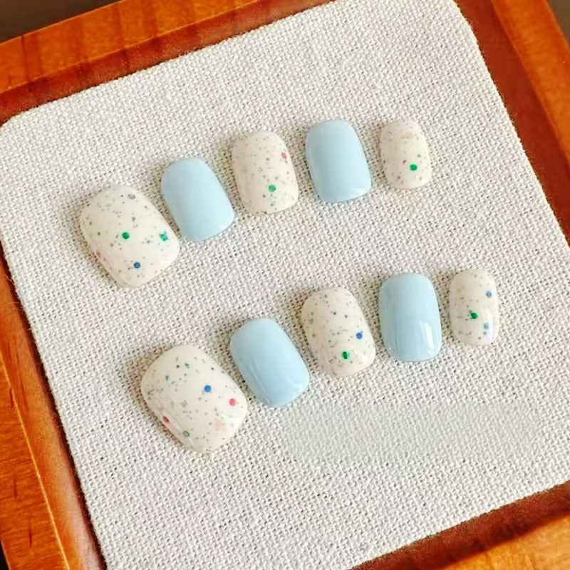 Artistic Cat-Themed Press-On Nail Art Set Bowlift