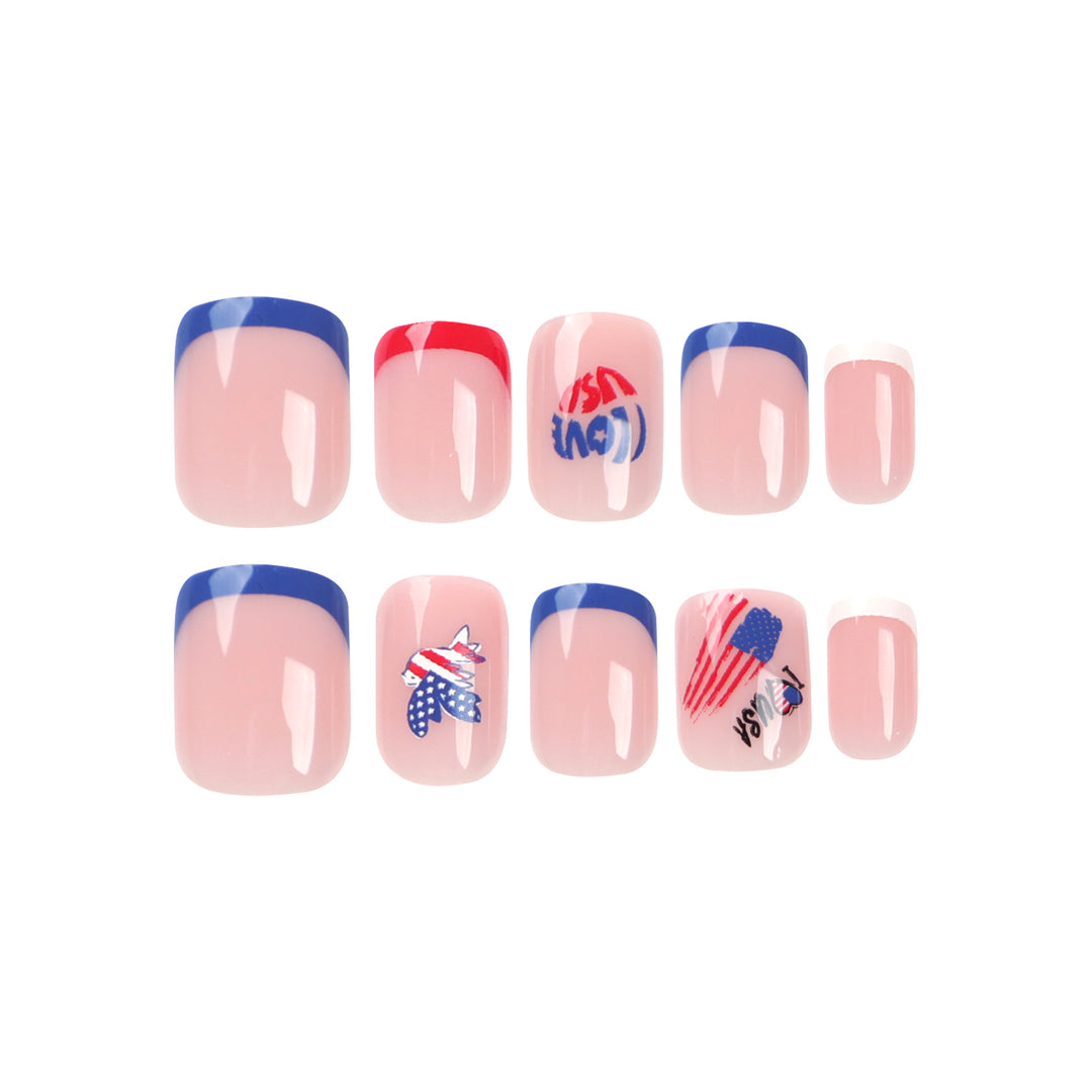 Artistic Nail Art with Patriotic Designs Bowlift
