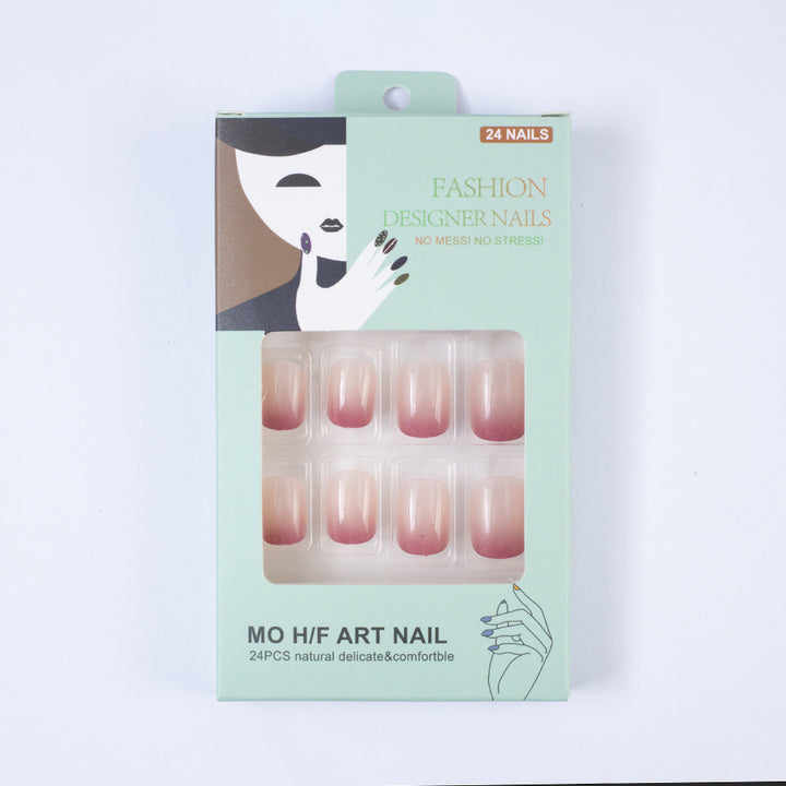 Elegant and high-gloss artificial nails with ombre effect Bowlift