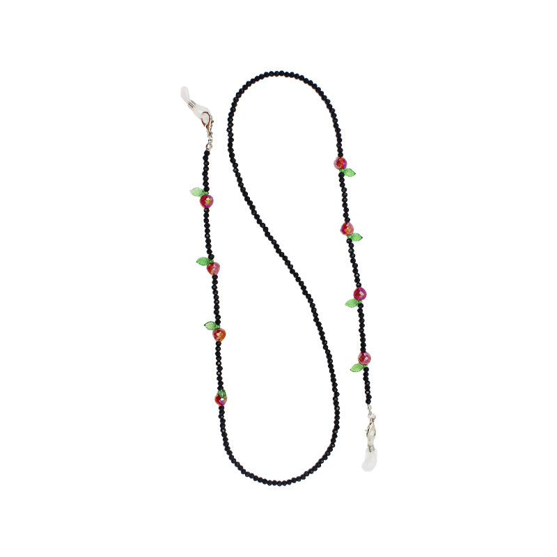 Charming Floral Beaded Eyewear Chain Bowlift