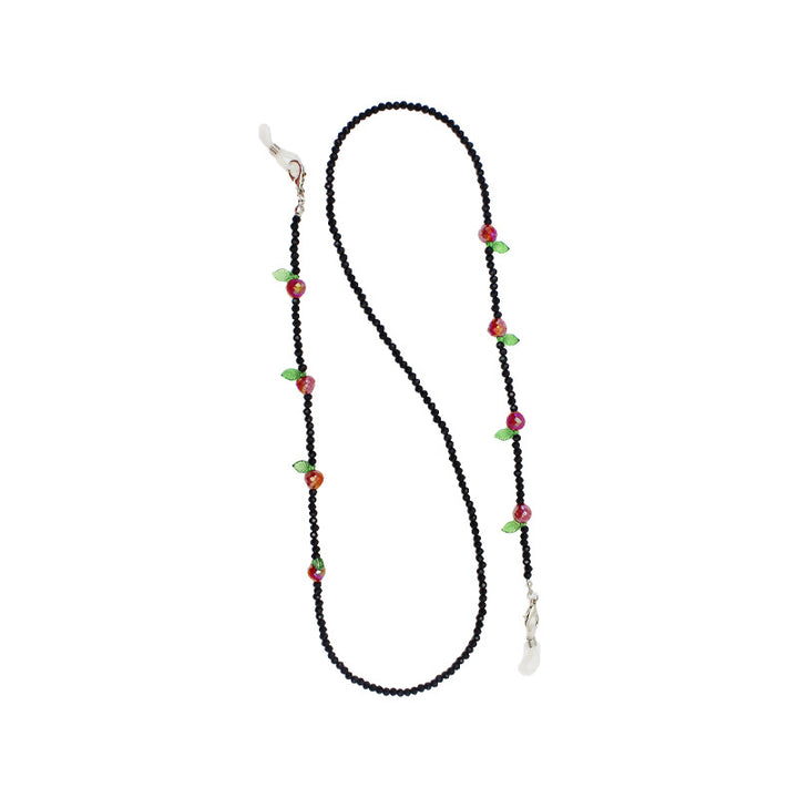 Charming Floral Beaded Eyewear Chain Bowlift