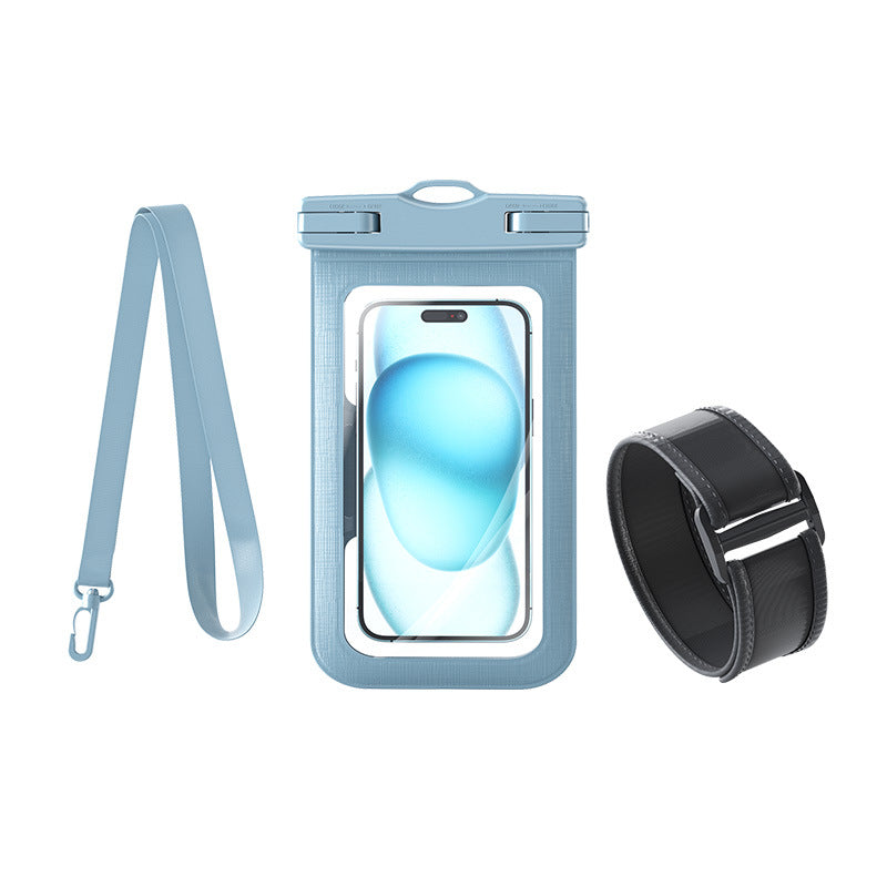Waterproof smartphone case with adjustable carrying strap Bowlift