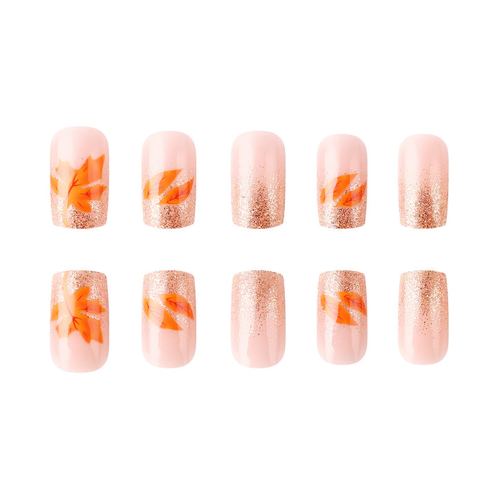 Autumn-Inspired Gel Nail Art Set Bowlift