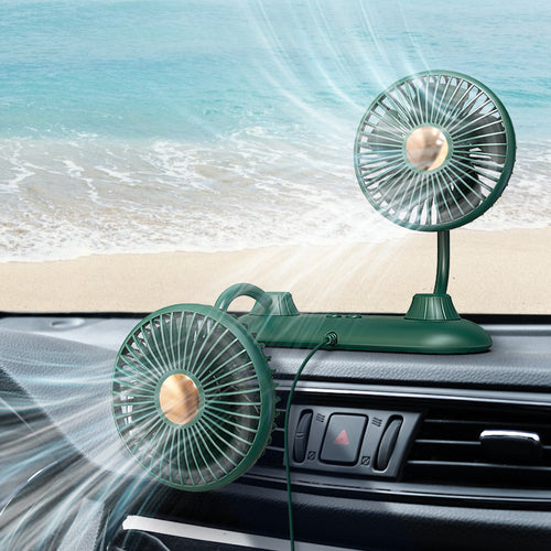 Portable Dual Adjustable USB Desk Fan Bowlift