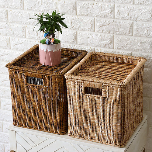 Natural Woven Storage Cube Bowlift
