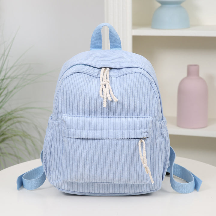 Cord-Backpack with Practical Front Pocket Bowlift