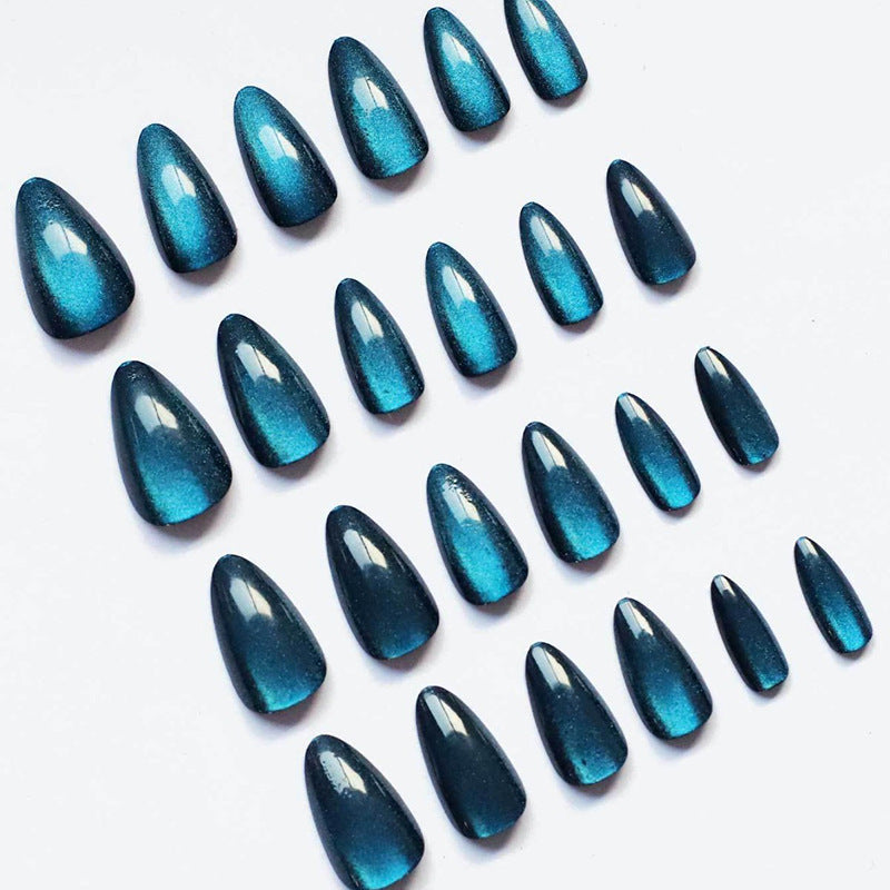 Chic Glossy Almond-Shaped Nail Extensions Bowlift