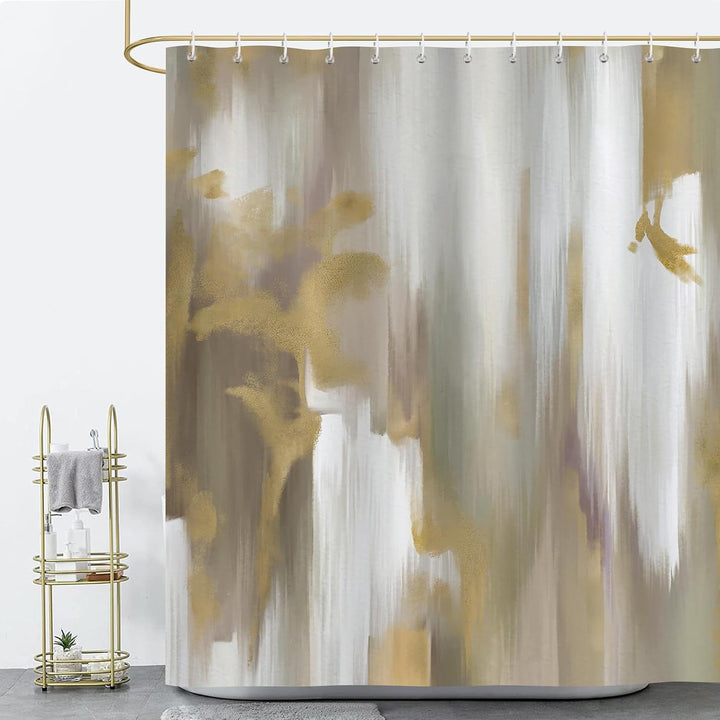 Artistic Marble Texture Shower Curtain Bowlift