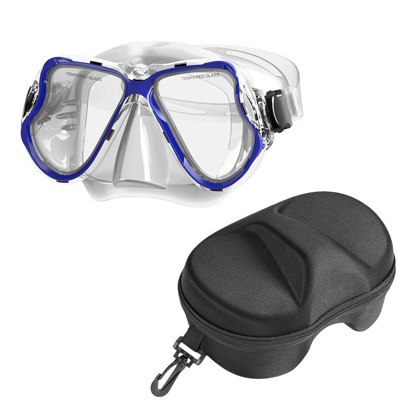 Diving mask with wide field of vision and comfortable wearing comfort Bowlift