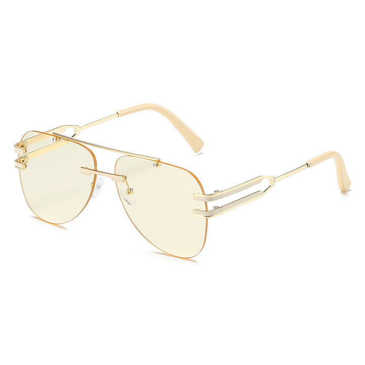 Futuristic Aviator-Style Sunglasses Bowlift