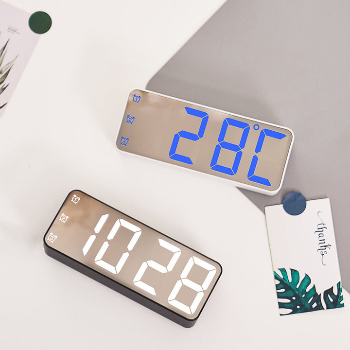 Digital Clock with Large LED Display and Multifunctional Settings Bowlift