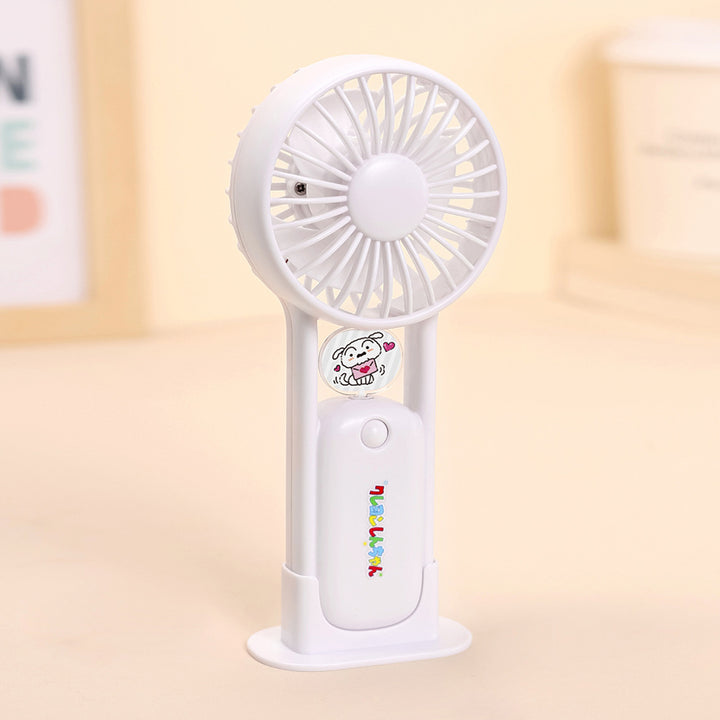 Ladies Portable Battery Hand Fan with Multifunctional Design Bowlift