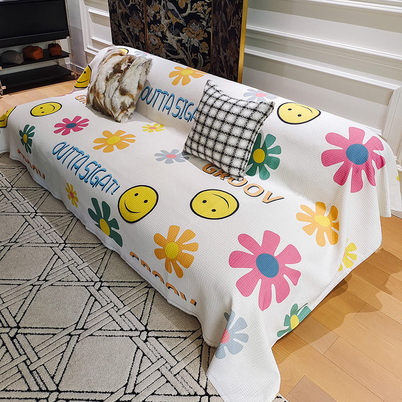 Cozy Geometric Pattern Throw Blanket
