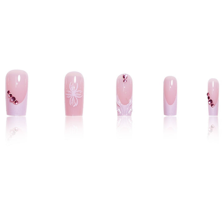 3D Floral Acrylic Nail Extensions Bowlift