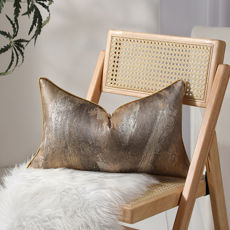 Artistic Geometric Pattern Lumbar Pillow