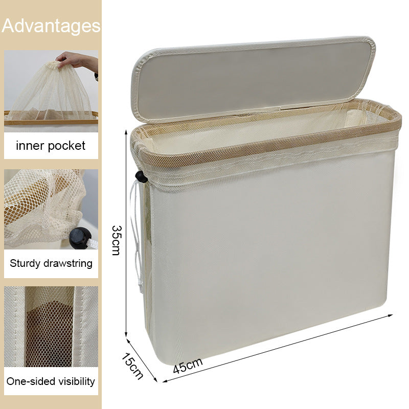 Versatile laundry separation box with removable lid and inner compartment Bowlift