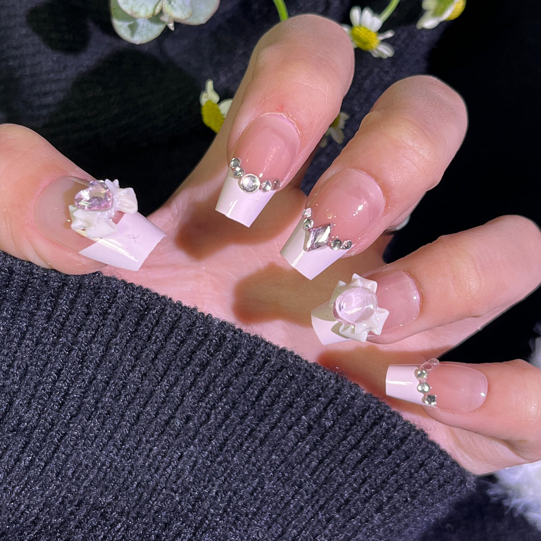 Premium Acrylic Press-On Nail Tips Bowlift
