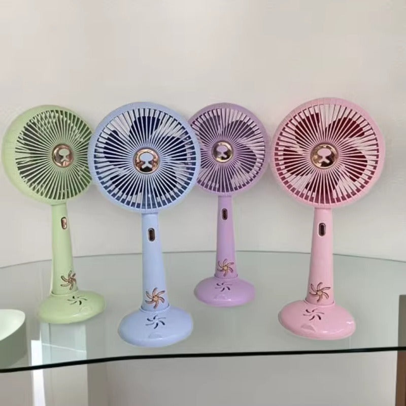 Unisex Portable Mini Fan with Ergonomic Stand and Variable Speed Control Bowlift