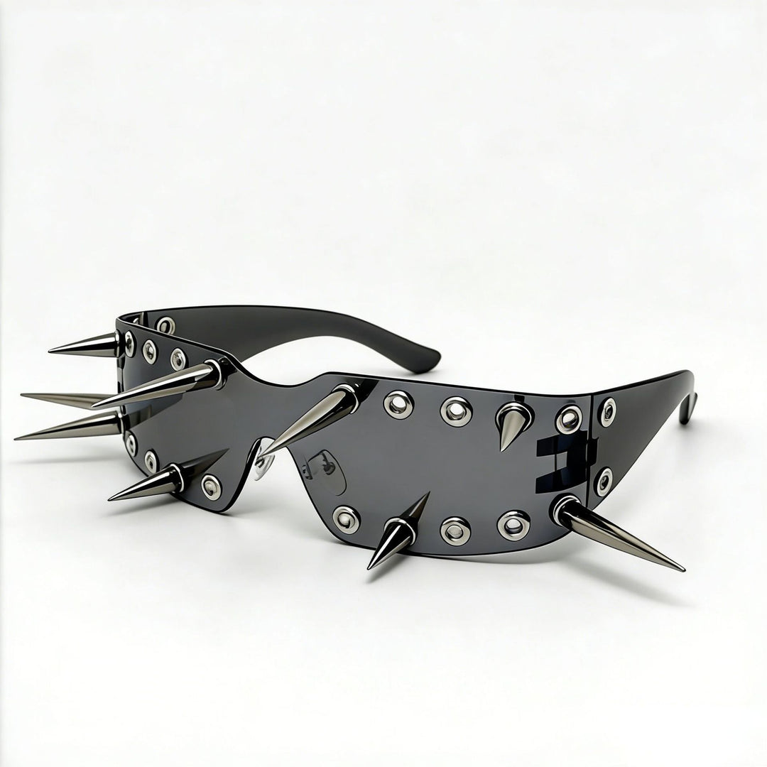 Women's Sporty Sunglasses with Eye-Catching Design and Spikes Bowlift