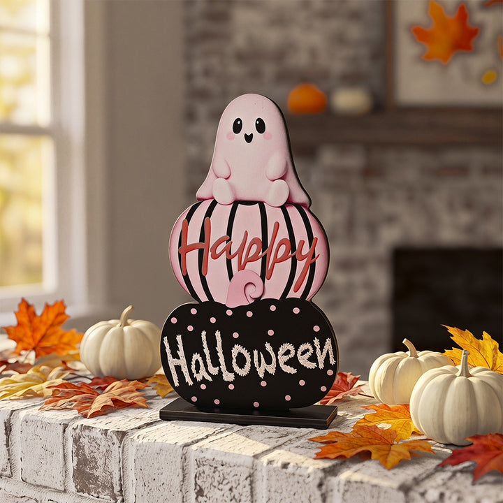 Halloween decoration figure with stacked pumpkins Bowlift