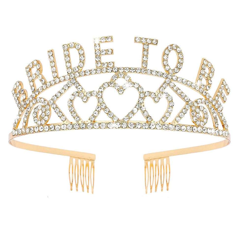 Women's Glittering Tiara with Heart Motifs Bowlift