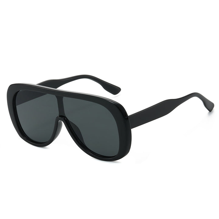 Contemporary Shield Sunglasses Bowlift