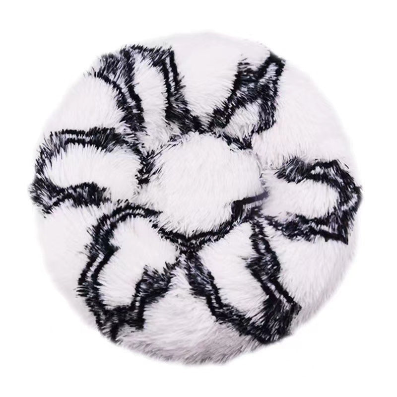 Plush Round  Lounge Bed  Dog Bed