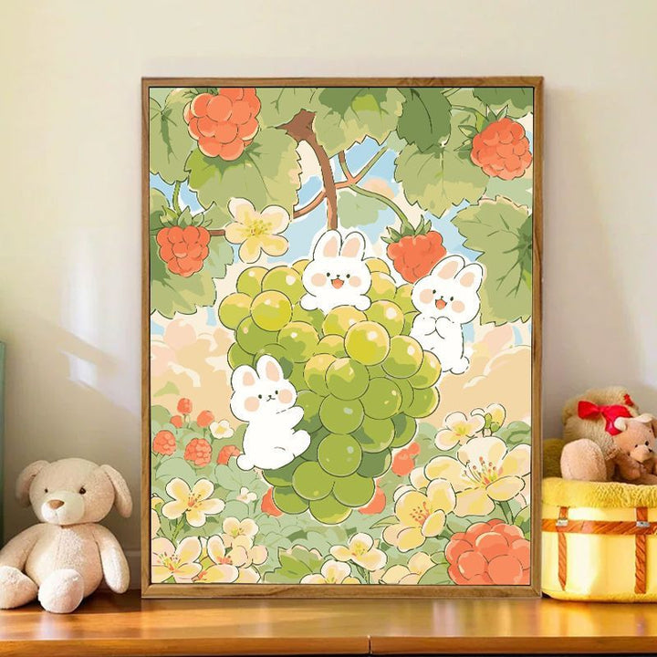 Playful Bunny-Themed Wall Art Bowlift