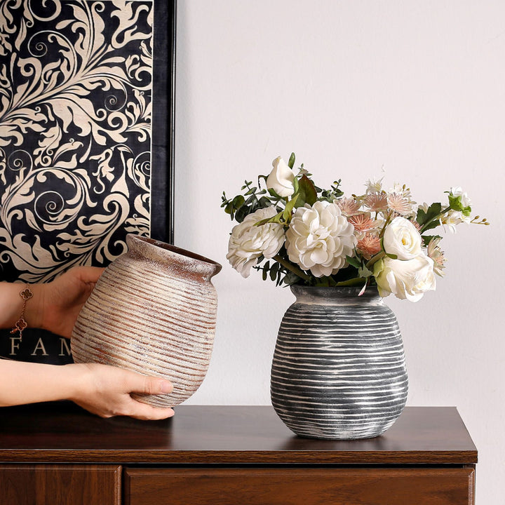 Elegant Artificial Flower Pot Bowlift