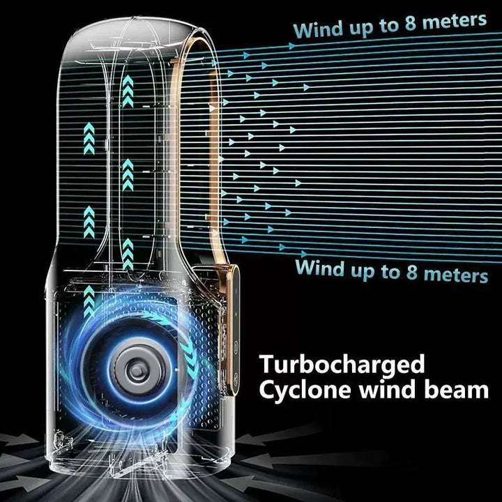 Unisex One size bladeless evaporative tower fan and humidifier with touch LED display and brushless motor Bowlift