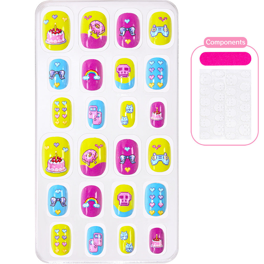 Creative Cartoon-Themed Press-On Nail Collection Bowlift