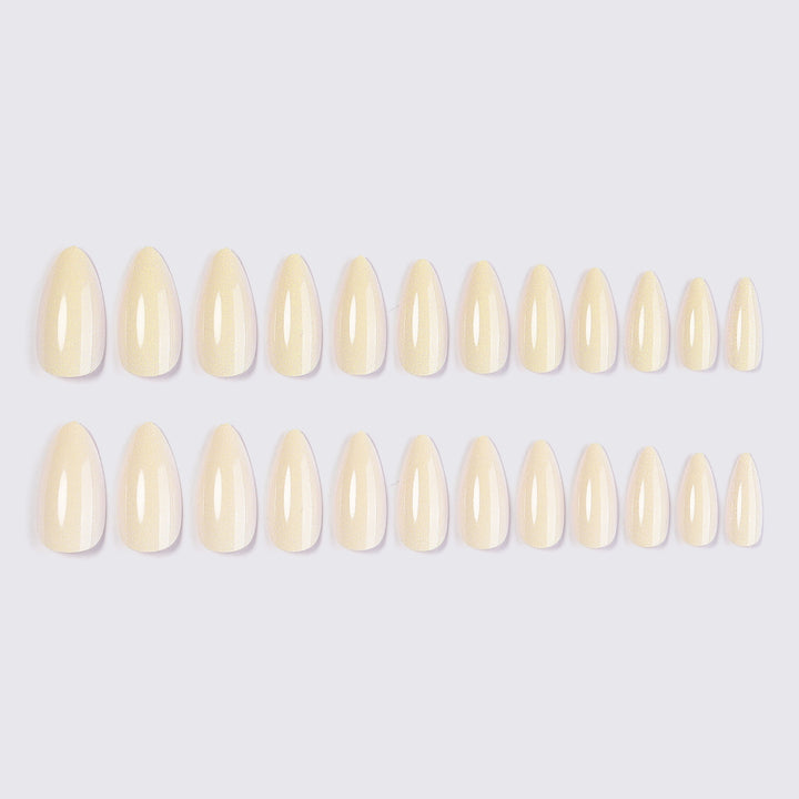 Artificial Nail Set with Innovative French Tip Bowlift