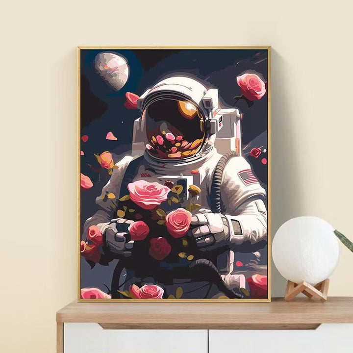 Astronaut Flower Art Print Bowlift