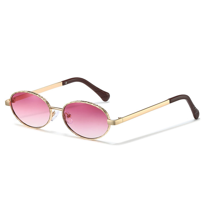 Sleek Oval Frame Sunglasses Bowlift