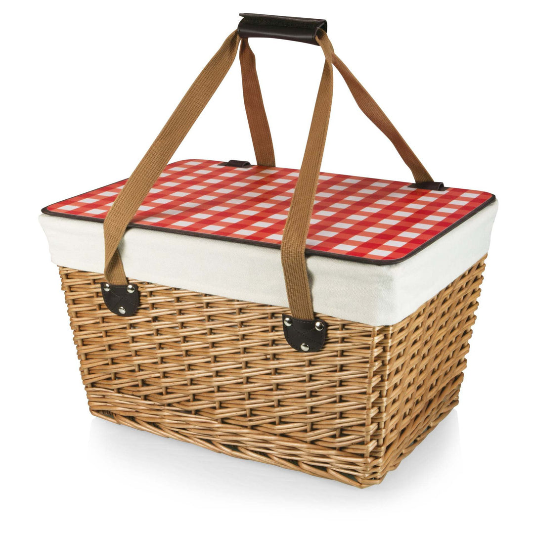 Women's picnic basket with padded lid and sturdy carrying handles Bowlift