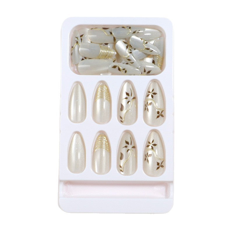 Elegant Designer Press-On Nail Set Bowlift