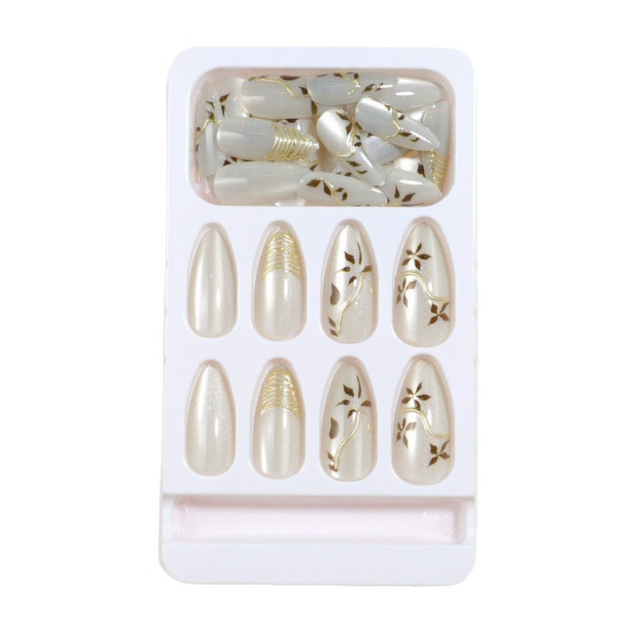 Elegant Designer Press-On Nail Set Bowlift