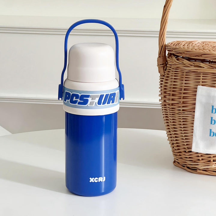 Women's plastic insulated bottle with ergonomic handle Bowlift