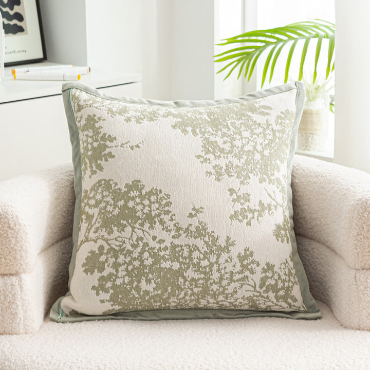 Embroidered Flower Pillow
